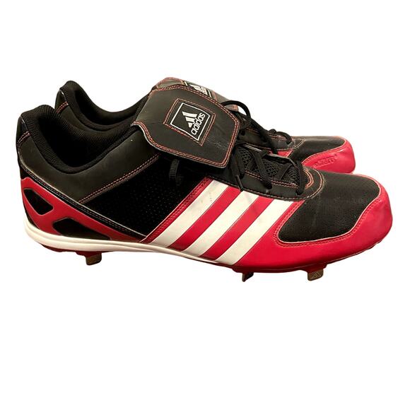 adidas Other - Adidas Baseball Cleats Black and Red Size Men's 15